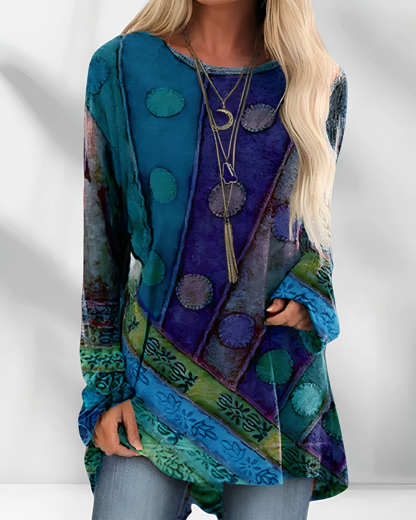 Evanthe | Ethnic Print Blouse