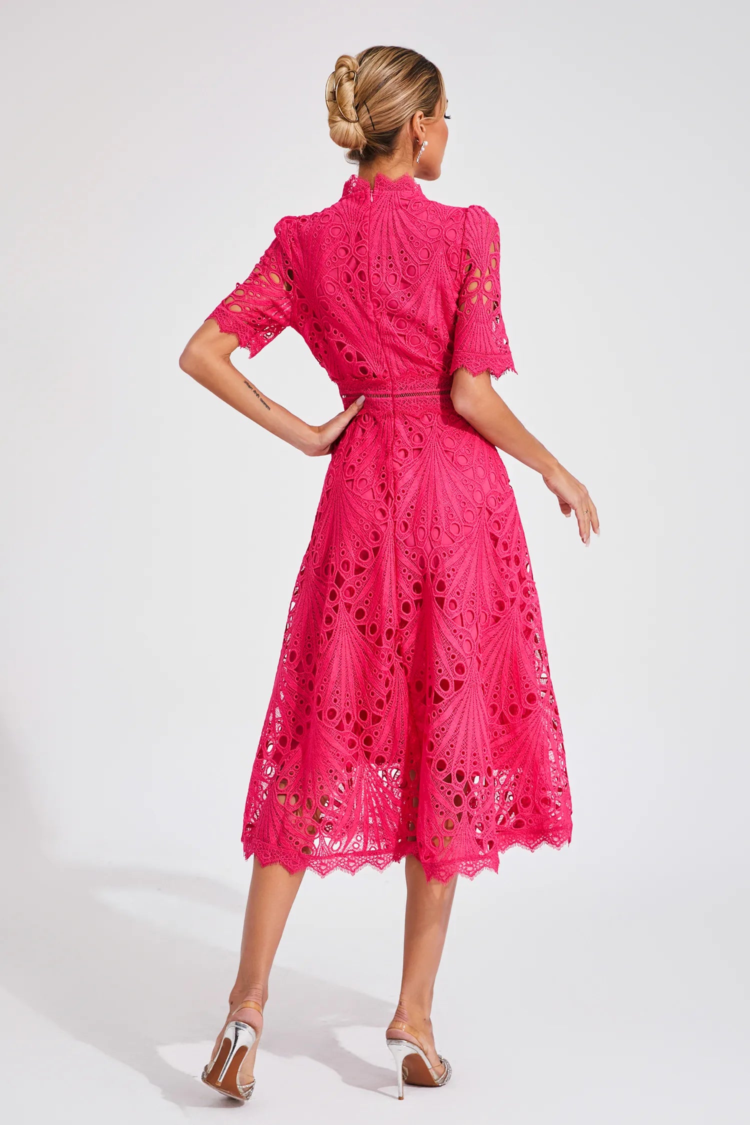 Aviana | Women's Elegant Lace Midi Dress