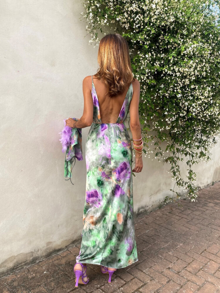 Blythe | Maxi Stylish Halo-Dyed Dress