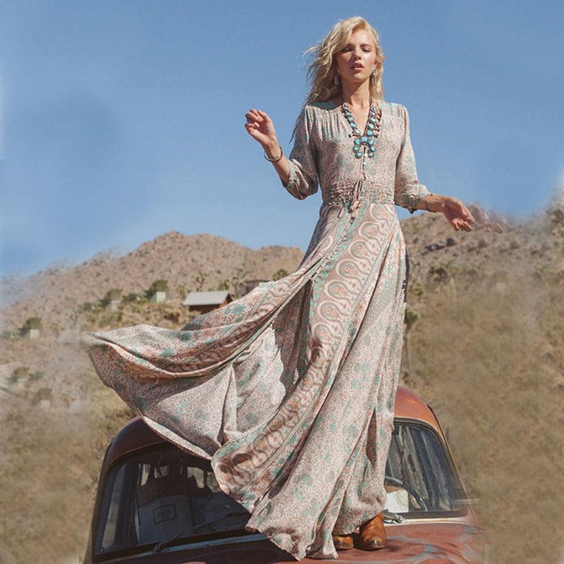 Erin | Boho Country Maxi Dress
