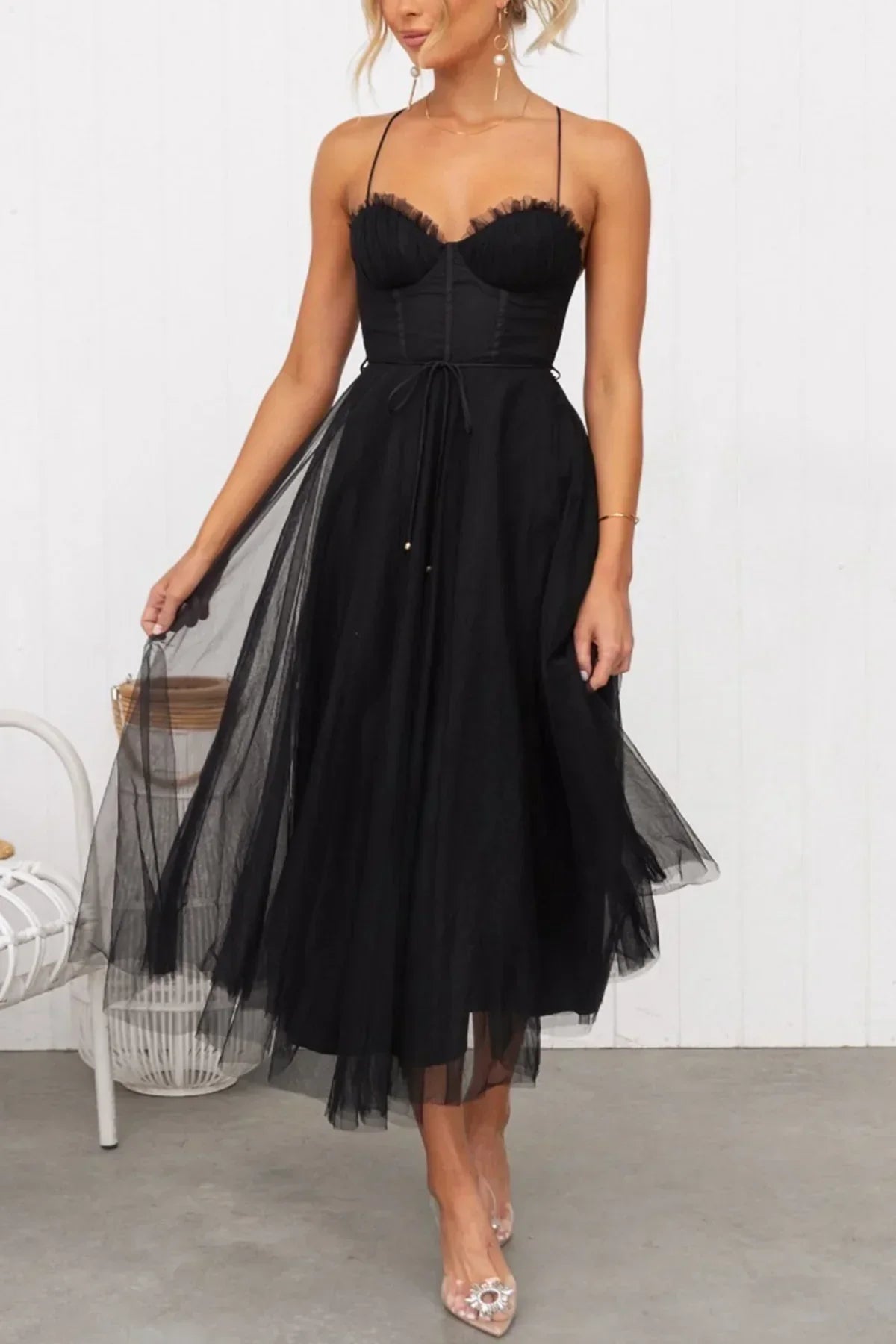 Kiera | Mesh Corset Lace Dress