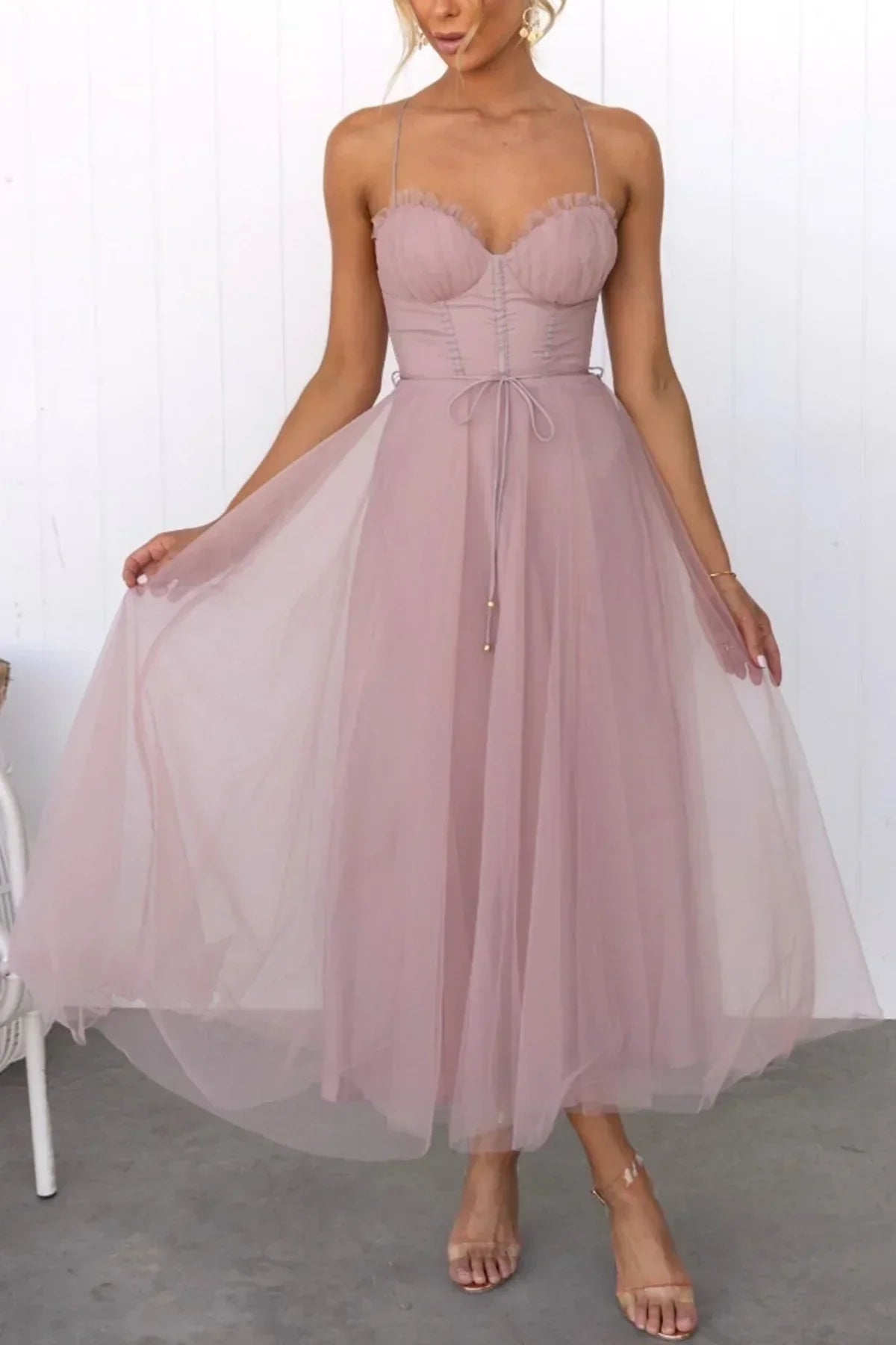 Kiera | Mesh Corset Lace Dress