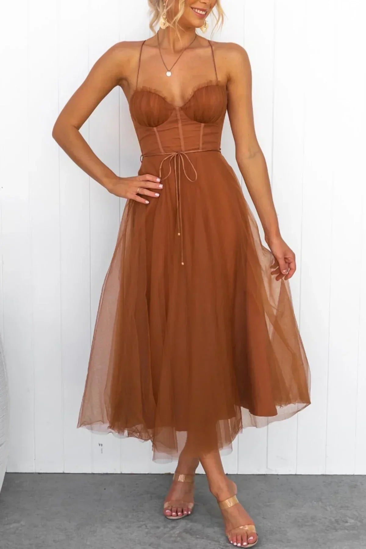 Kiera | Mesh Corset Lace Dress