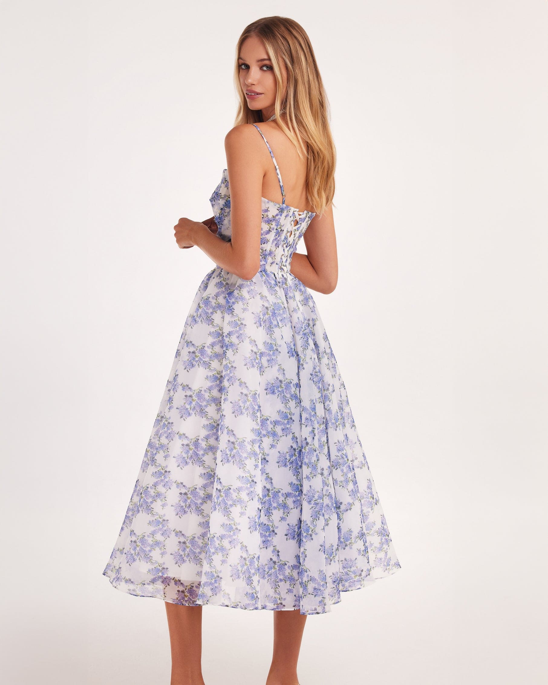 Elowen | Spaghetti Straps Midi Dress