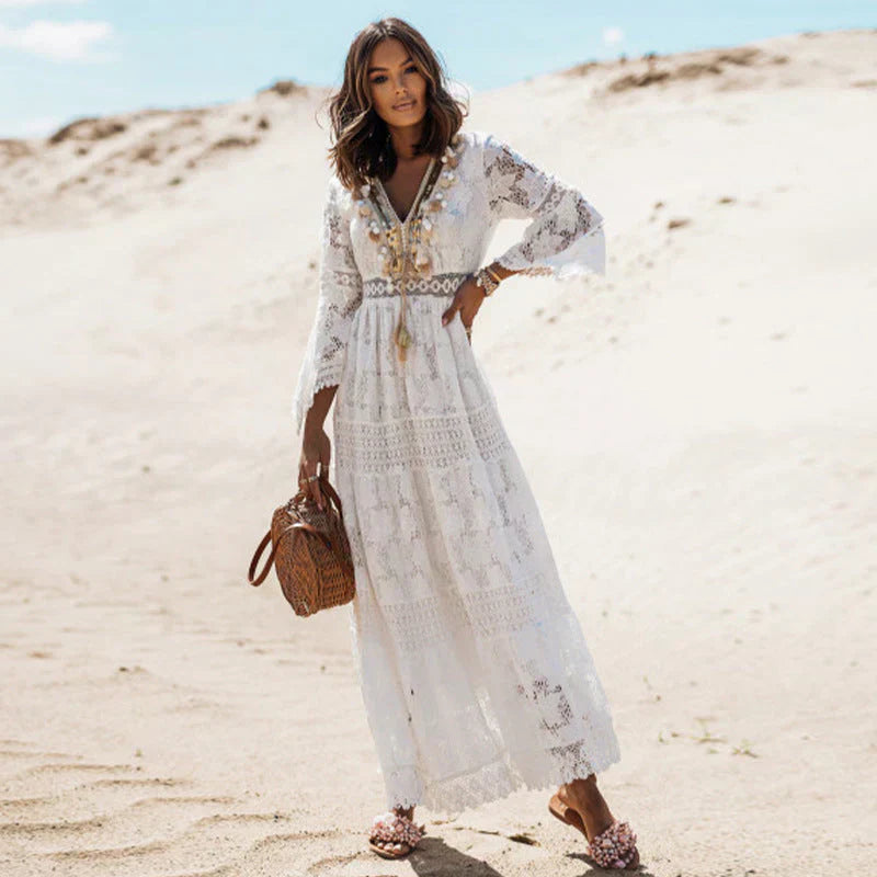 Persephone | Long-Sleeved Boho Dress