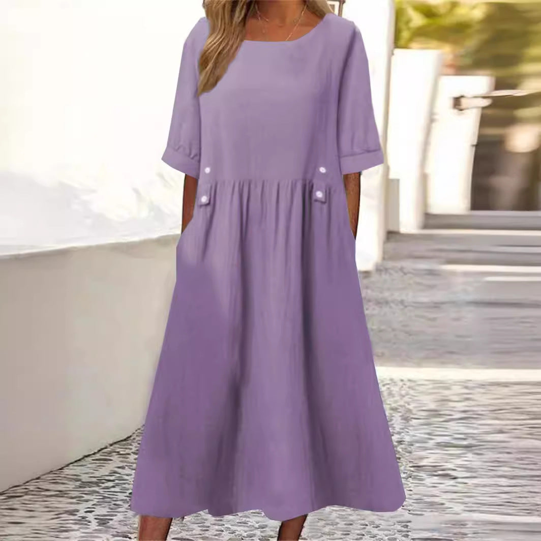 Polly | Summer Cotton-Linen Dress