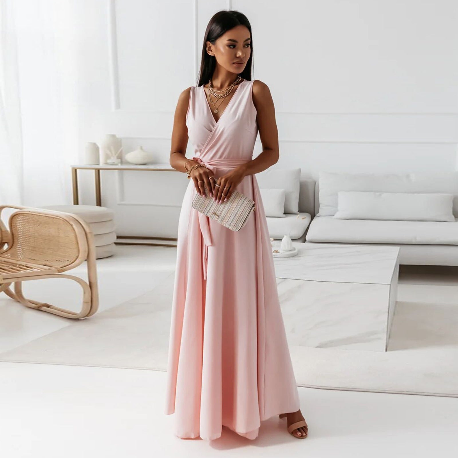 Fenella | Plain Long Dress