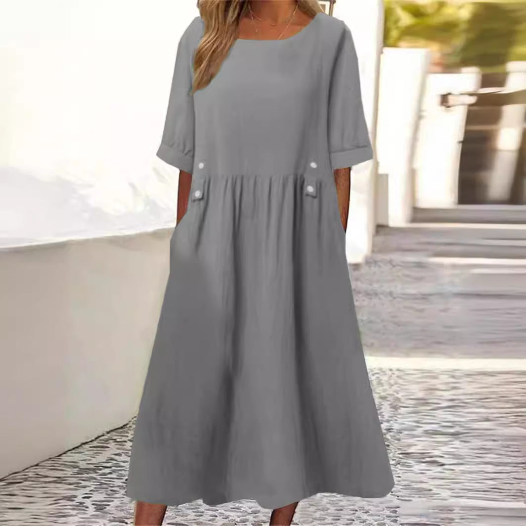 Polly | Summer Cotton-Linen Dress