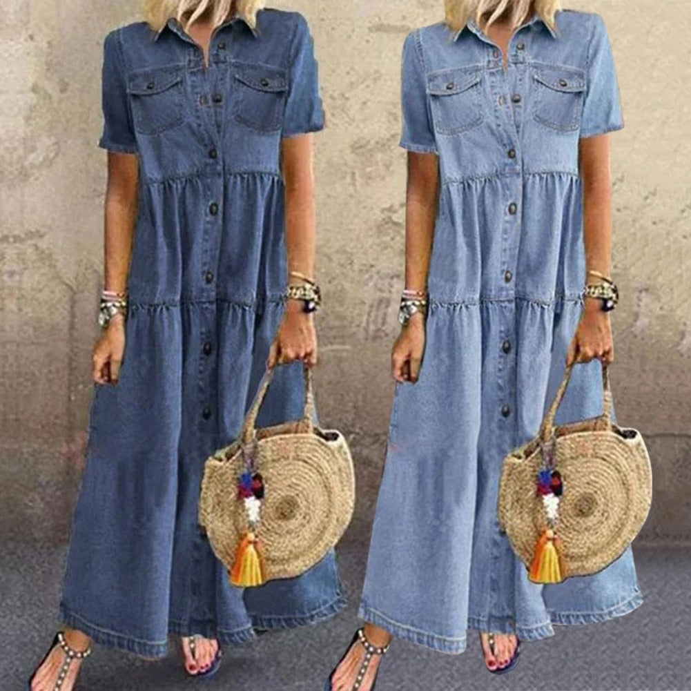 Vanessa | Elegant Denim Dress