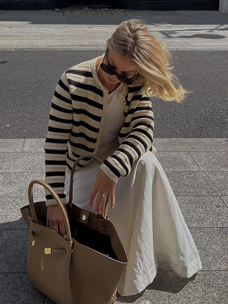 Hattie | Striped Cardigan