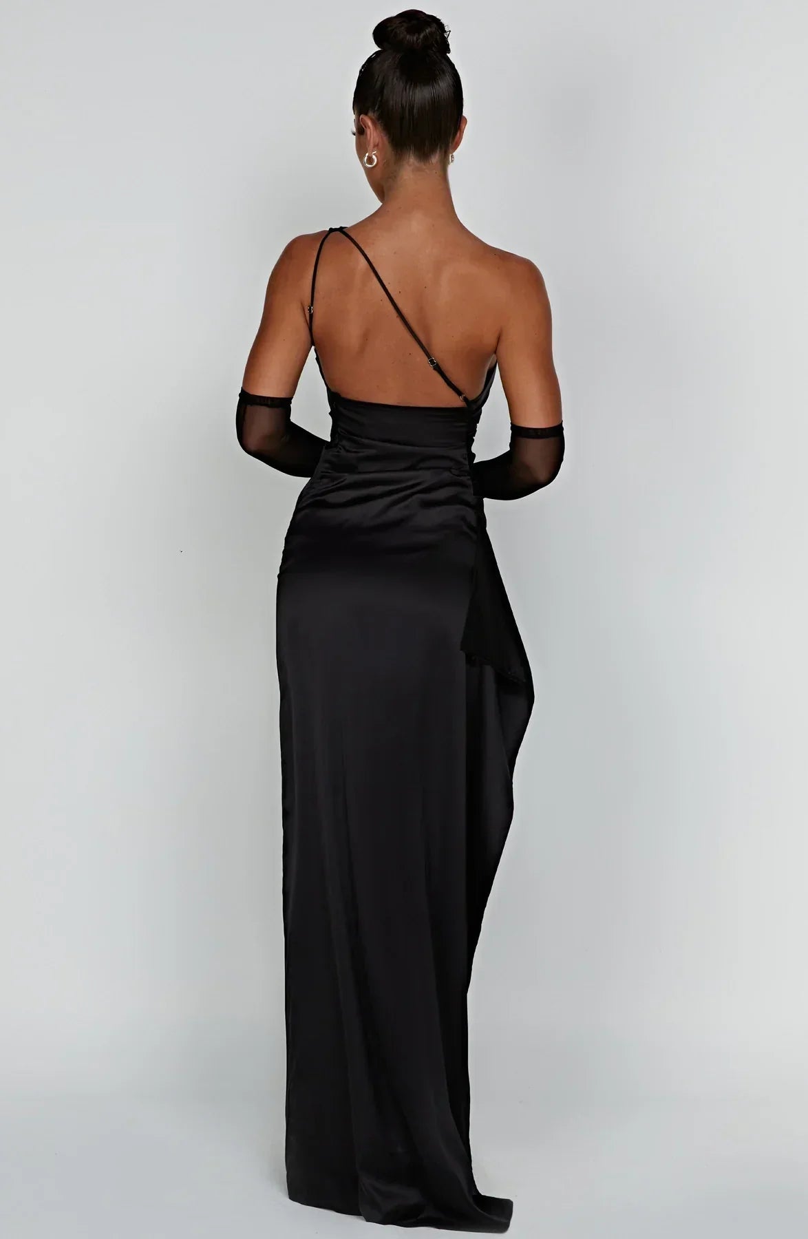 Isabeau | One Shoulder Satin Dress