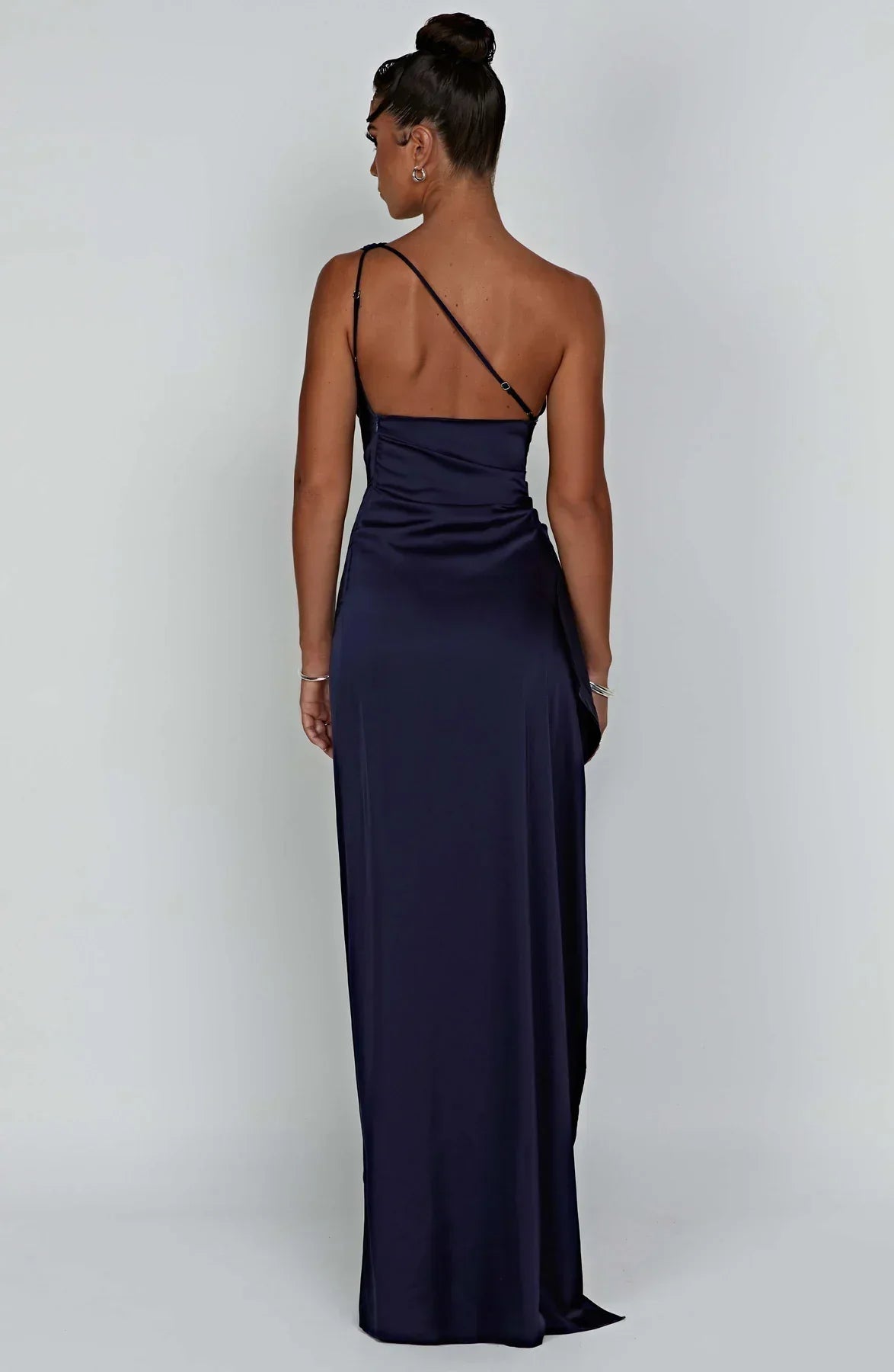 Isabeau | One Shoulder Satin Dress