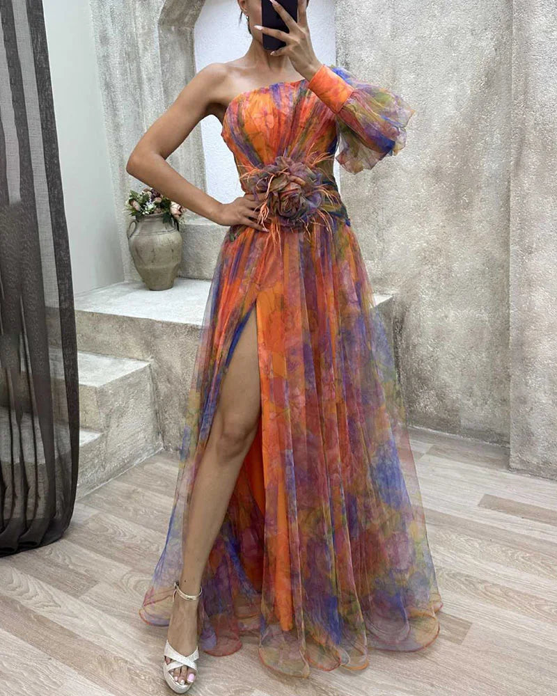 Evadne | One-Shoulder Party Dress