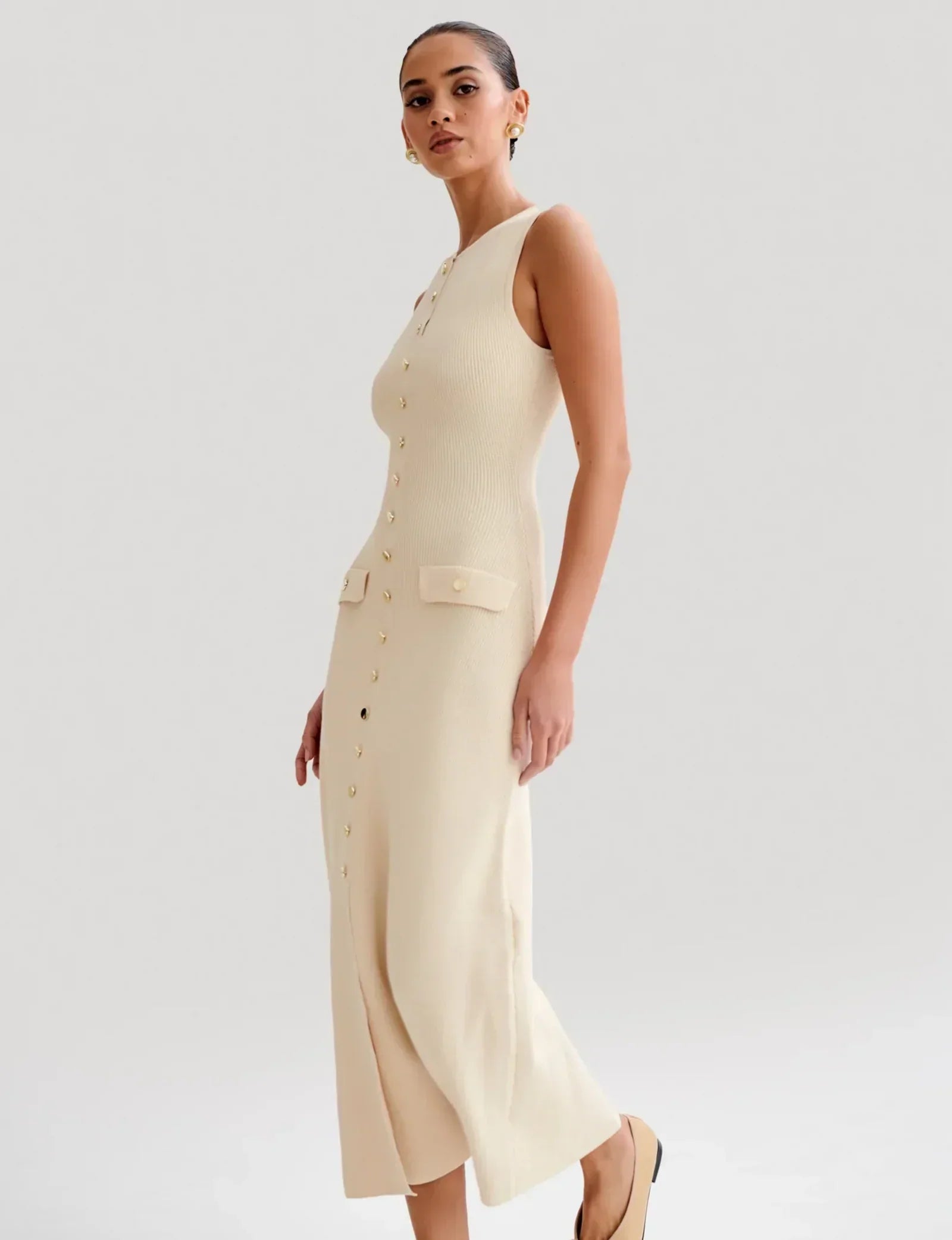 Ottilie | Elegant Knitted Maxi Dress