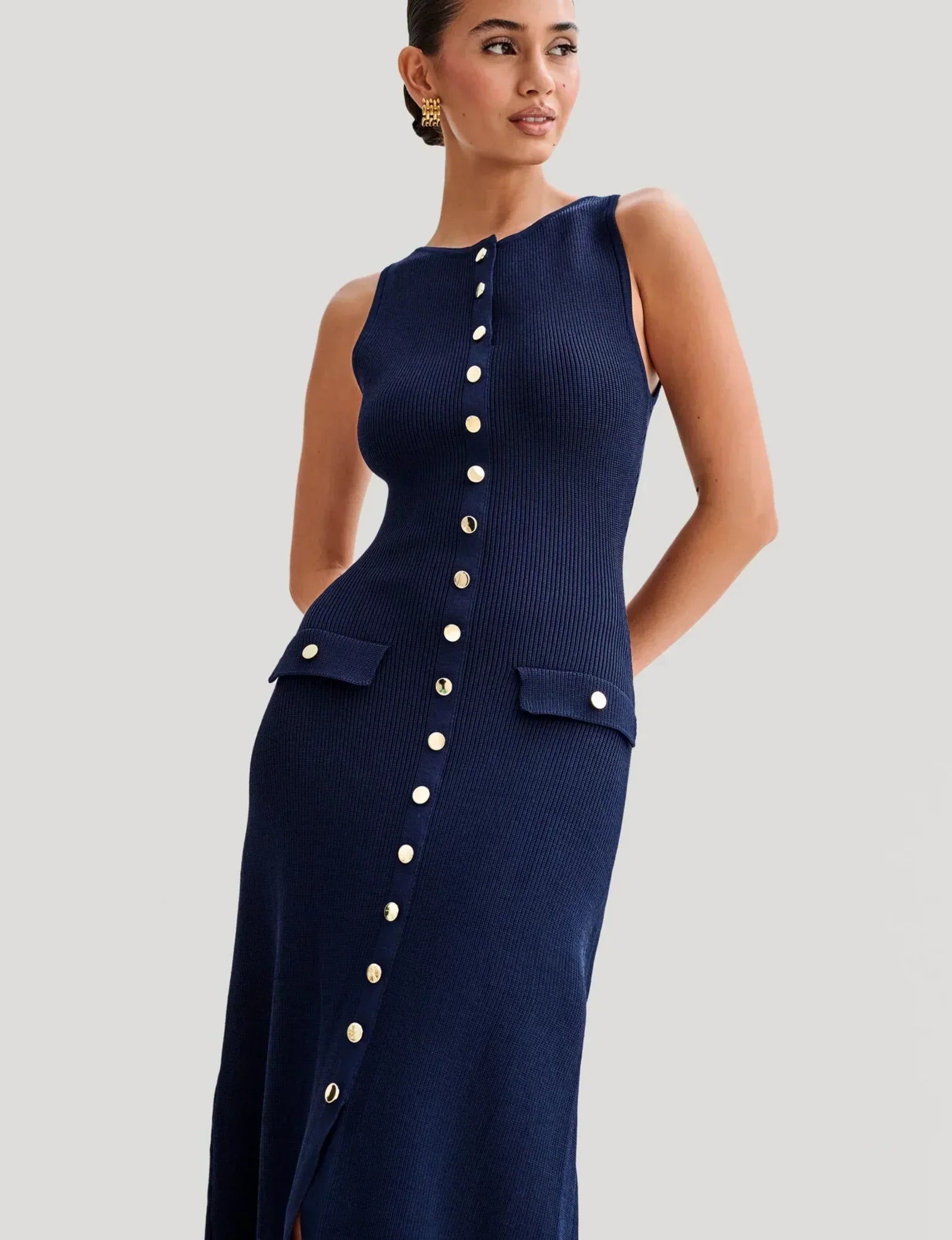 Ottilie | Elegant Knitted Maxi Dress