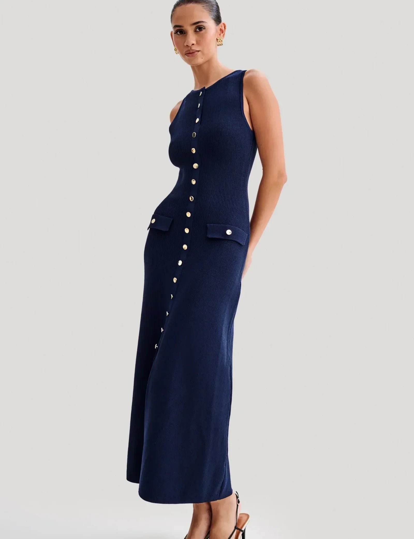 Ottilie | Elegant Knitted Maxi Dress