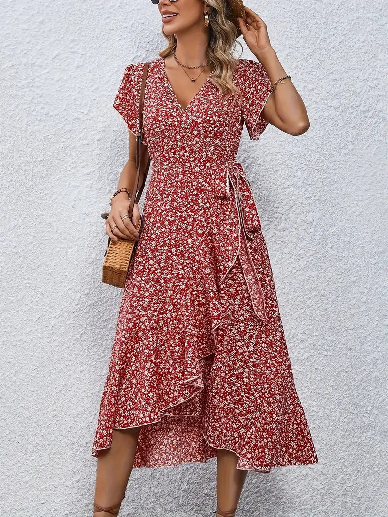 Primrose | Flowy Wrap Midi Dress