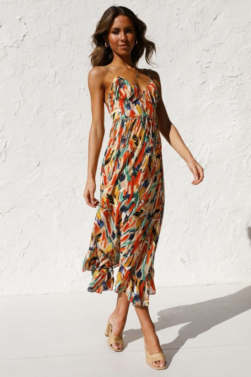 Juniper | Colorful Midi Dress