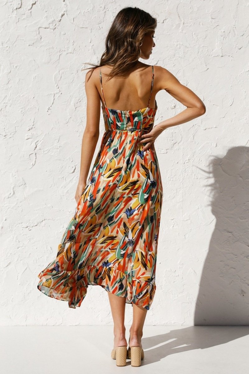 Juniper | Colorful Midi Dress