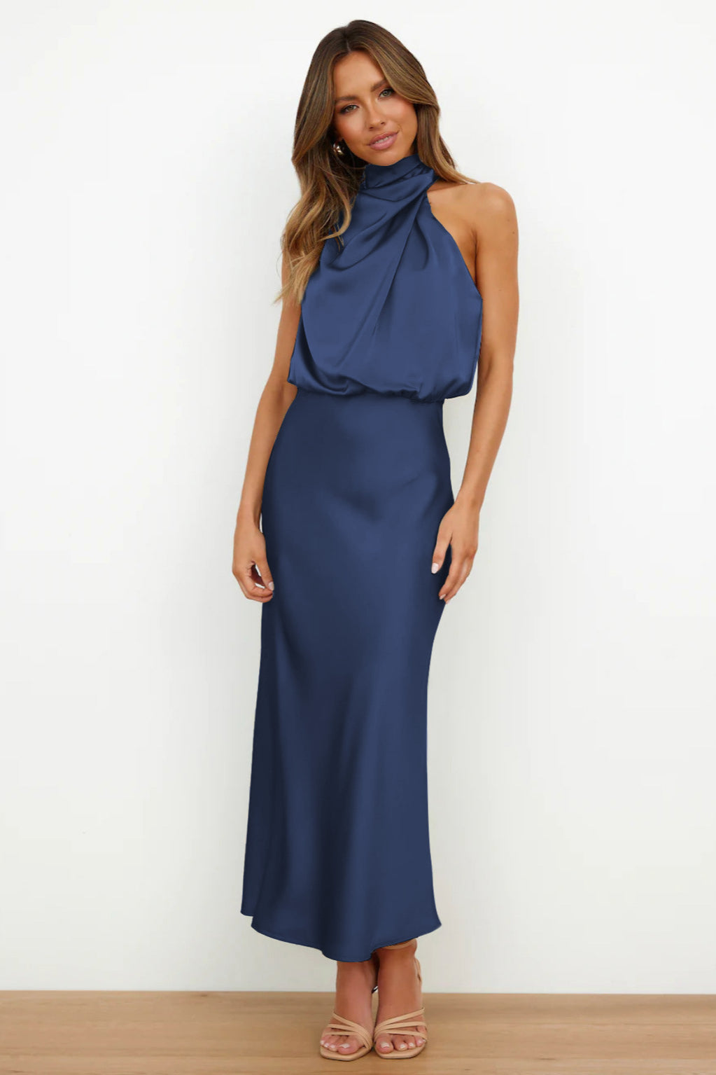 Garnet | Elegant Halter Neck Dress