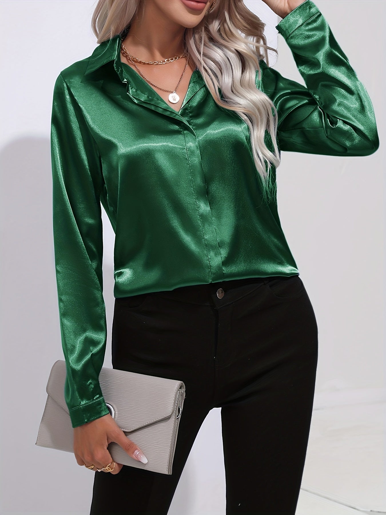 Dulcinea | Elegant Satin Blouse