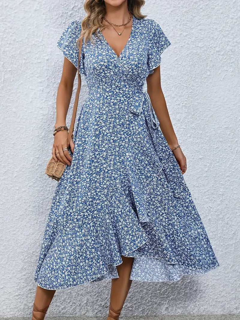 Primrose | Flowy Wrap Midi Dress