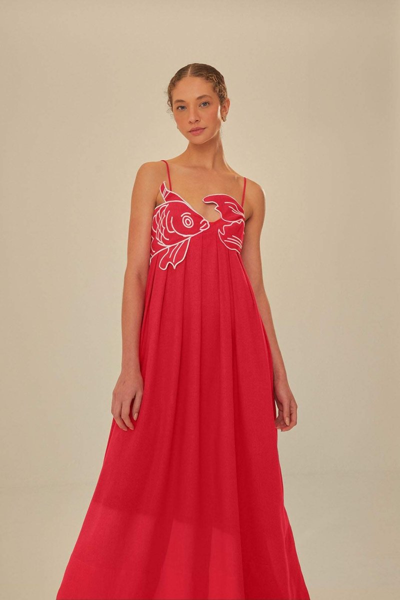 Felicity | Embroidered Maxi Slip Dress