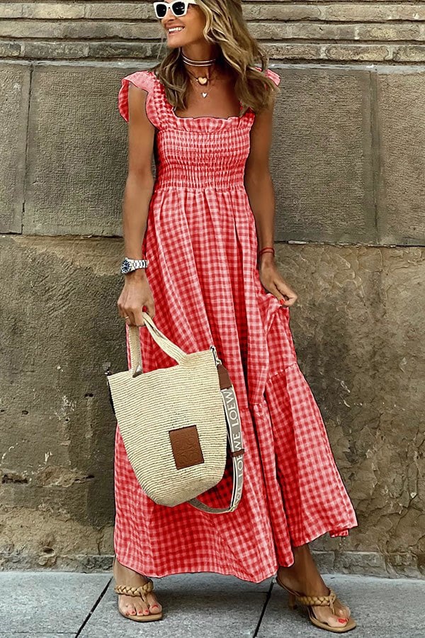 Evie | Summer Breeze Gingham Dress