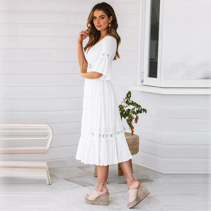 Maris | Lace-Trim Dress