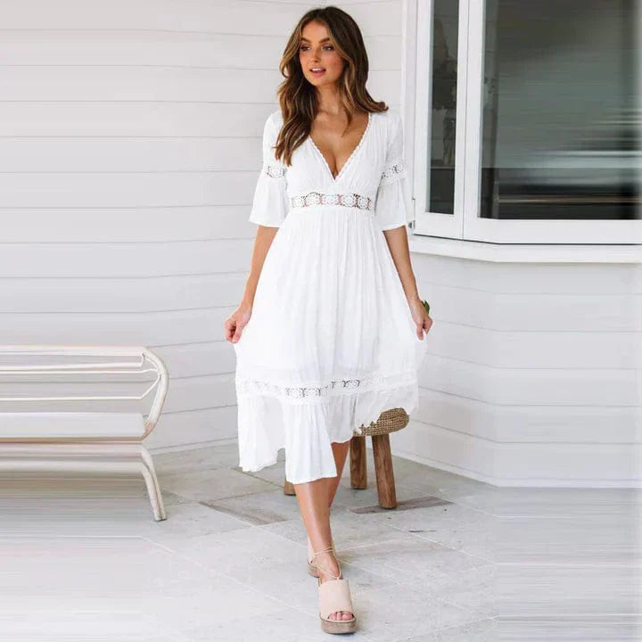Maris | Lace-Trim Dress