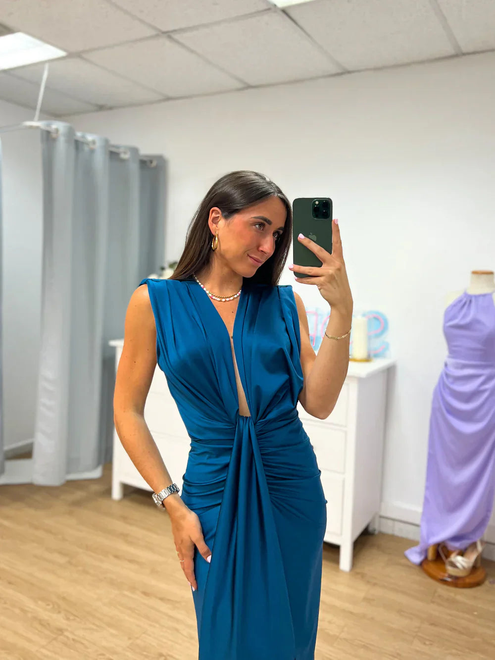 Grace | Elegant Pleated Maxi Dress