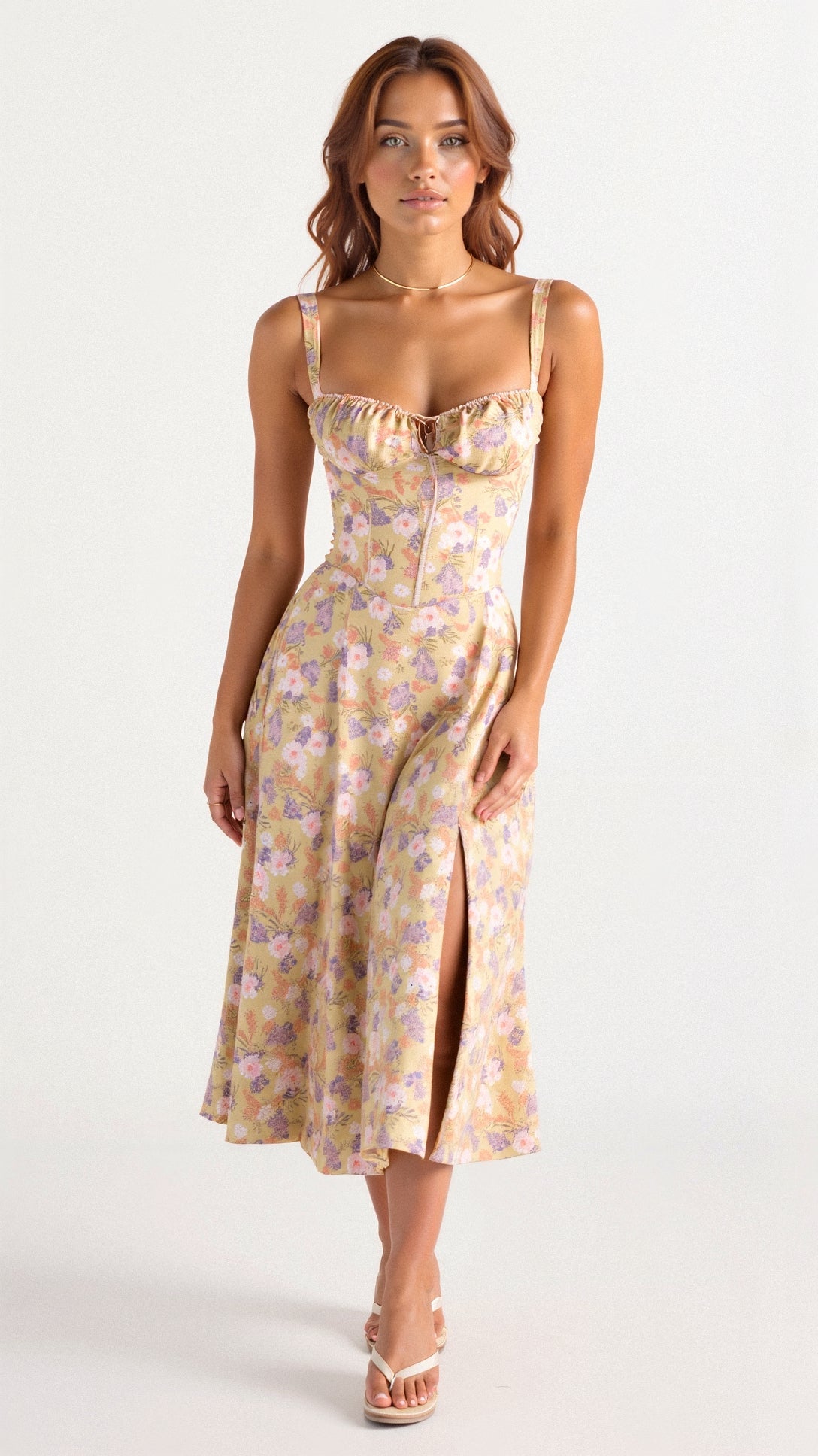 Briony | Corset Midi Dress