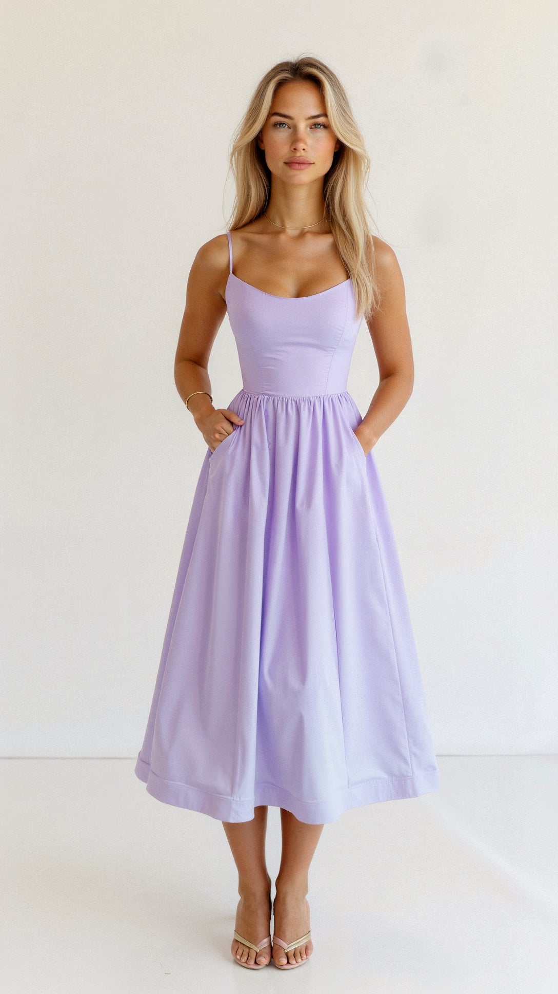 Dahlia | Elegant A-Line Midi Dress
