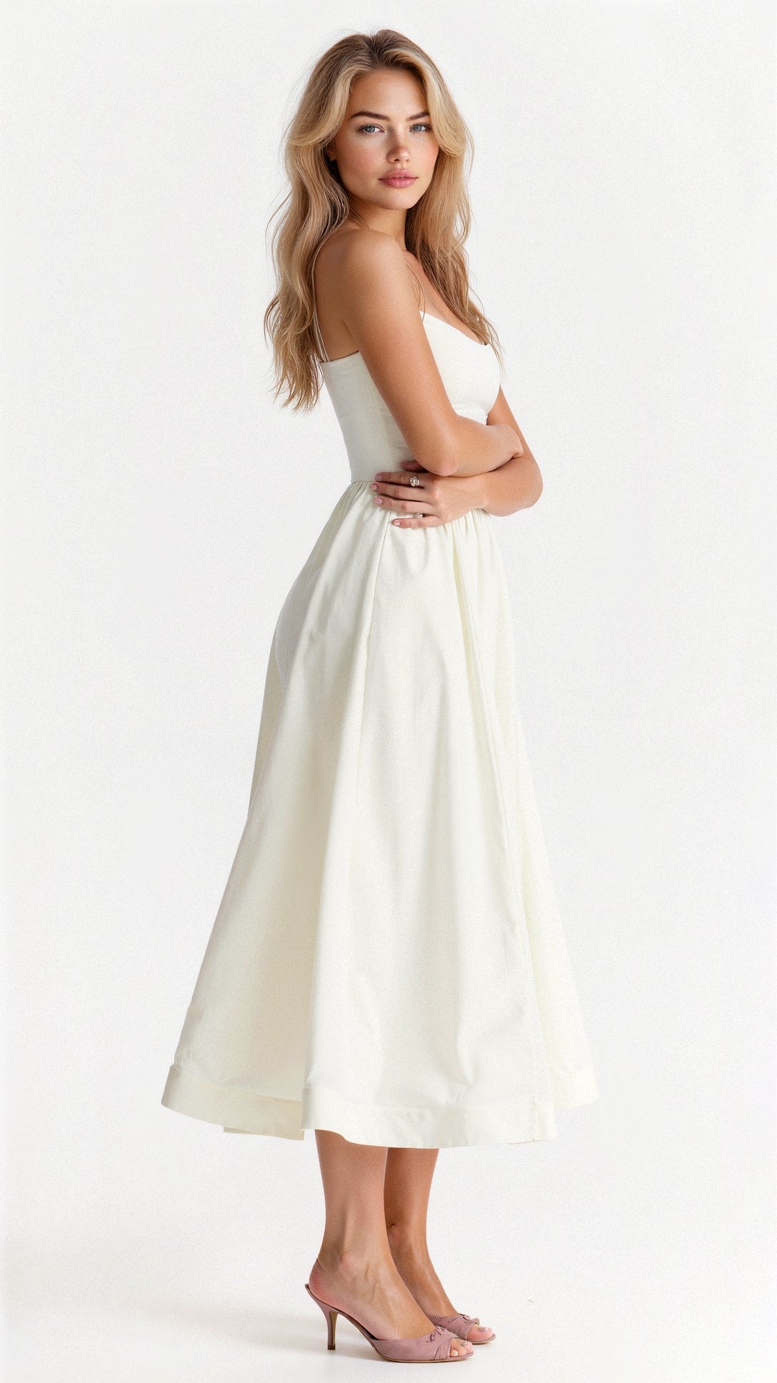 Dahlia | Elegant A-Line Midi Dress
