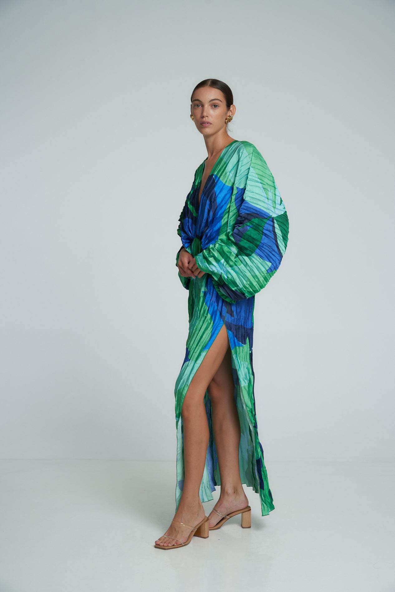 Winona | Printed Plisse Maxi Dress