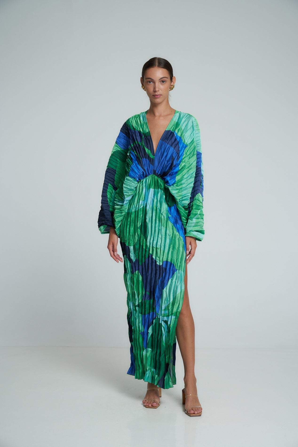 Winona | Printed Plisse Maxi Dress