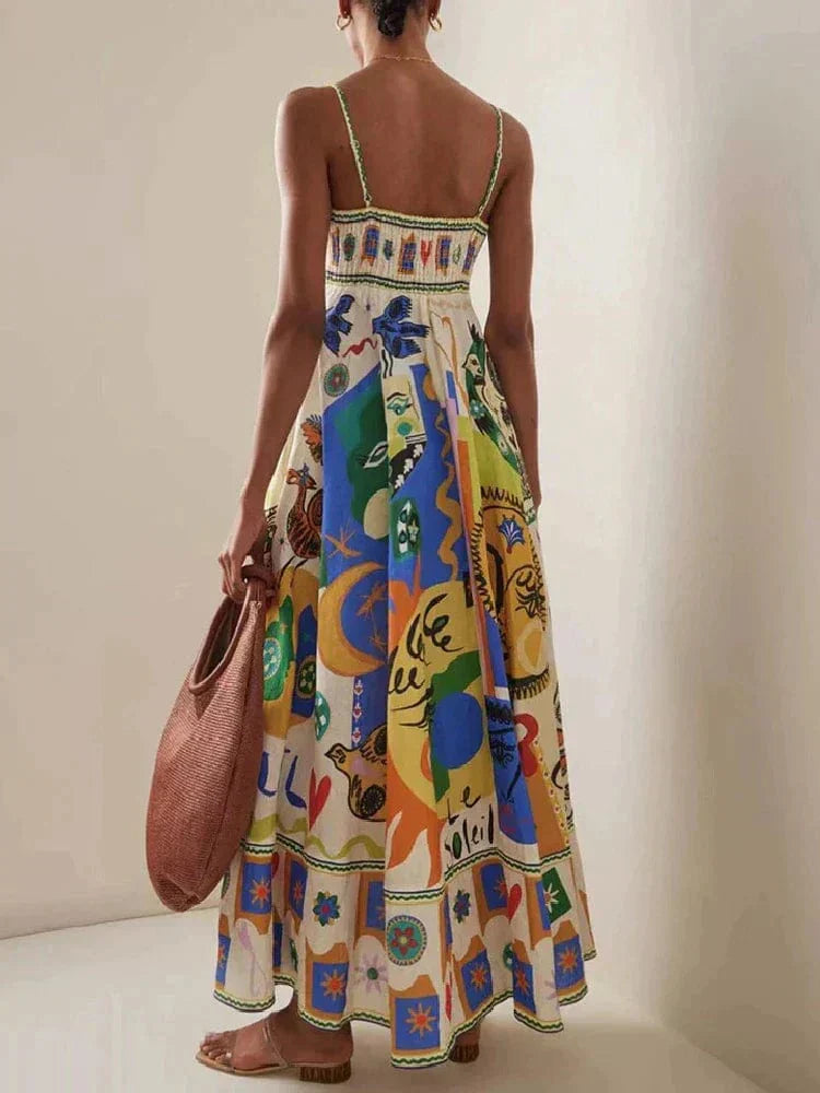Marigold | Colourful Linen Summer Dress