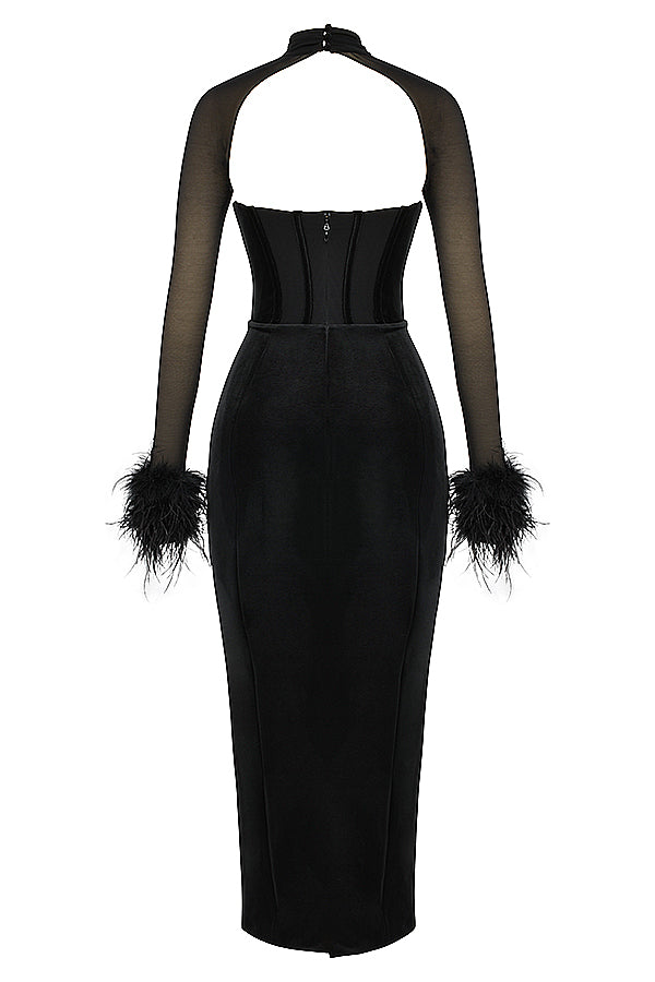 Bryher | Velvet Corset Maxi Dress