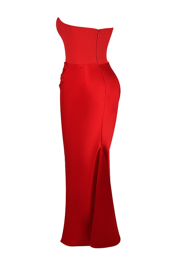 Romy | Strapless Corset Maxi Dress