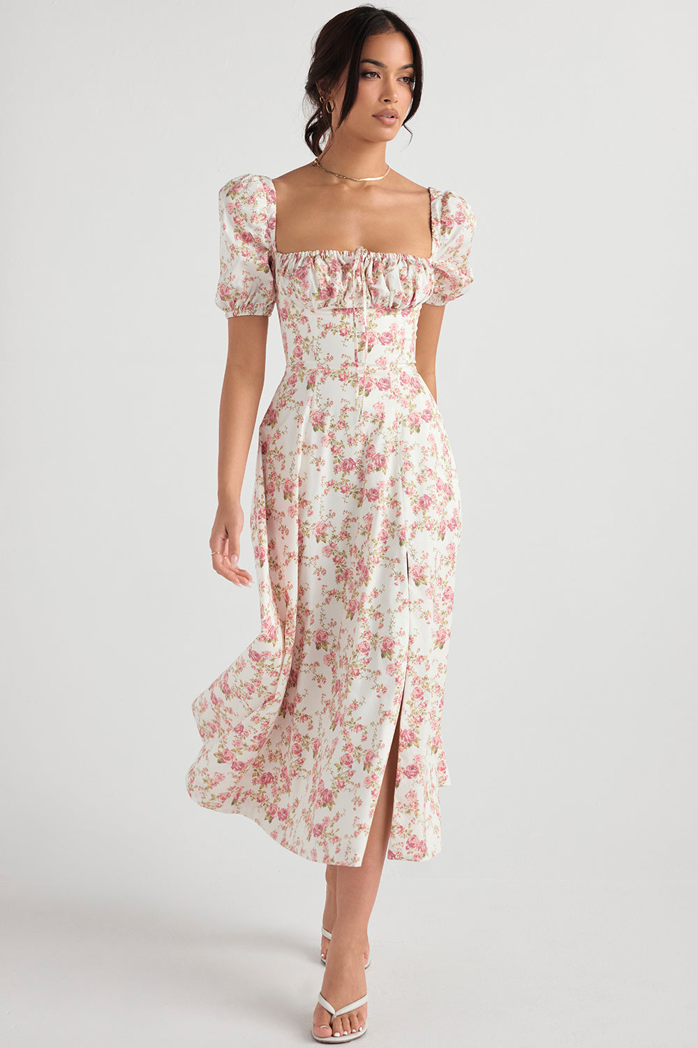 Lilibet | Floral Midi Sundress