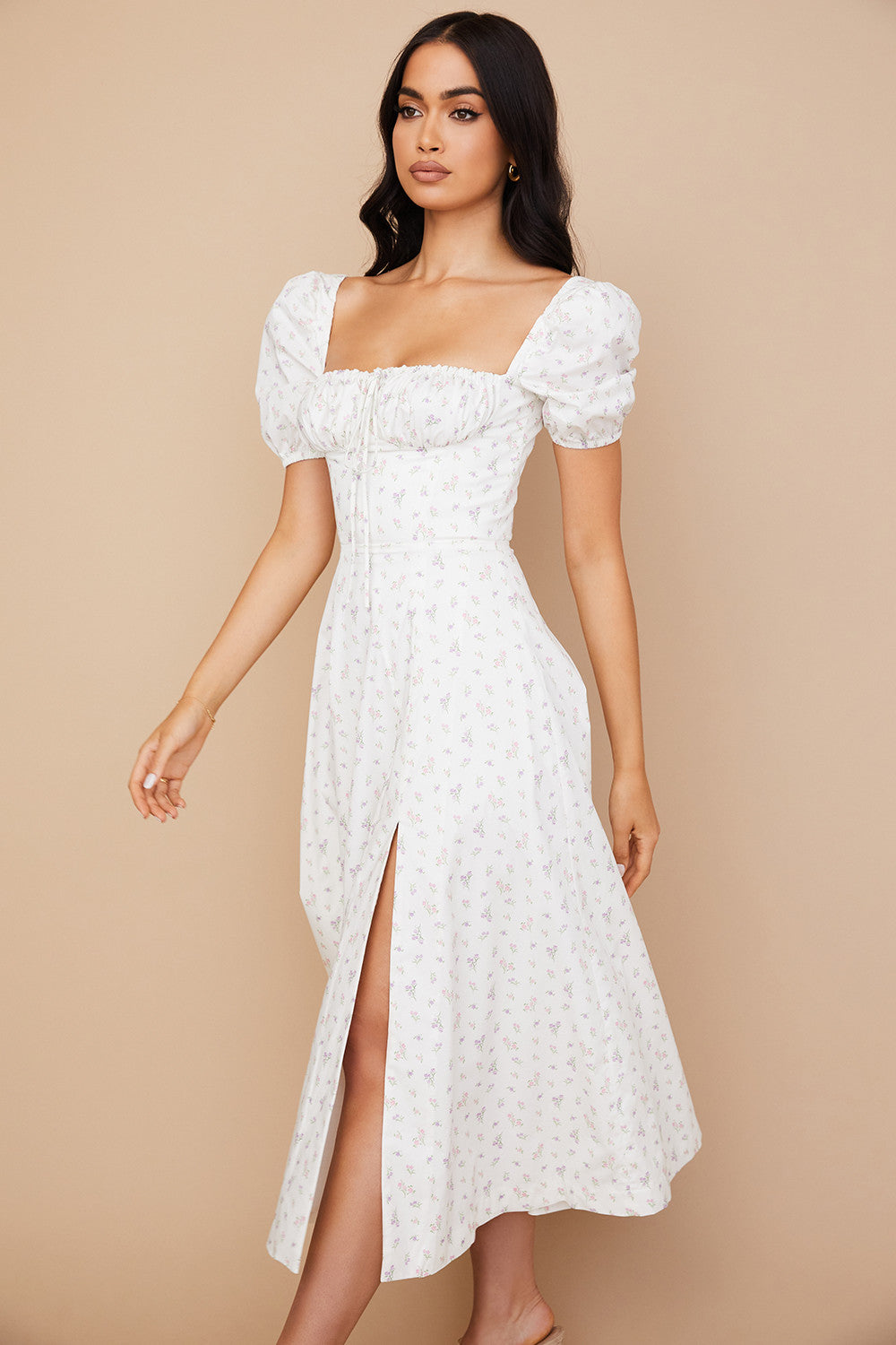 Lilibet | Floral Midi Sundress