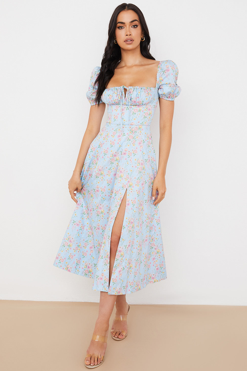 Lilibet | Floral Midi Sundress