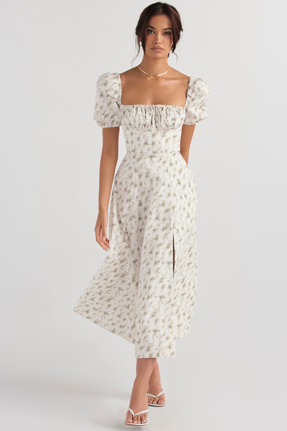 Lilibet | Floral Midi Sundress