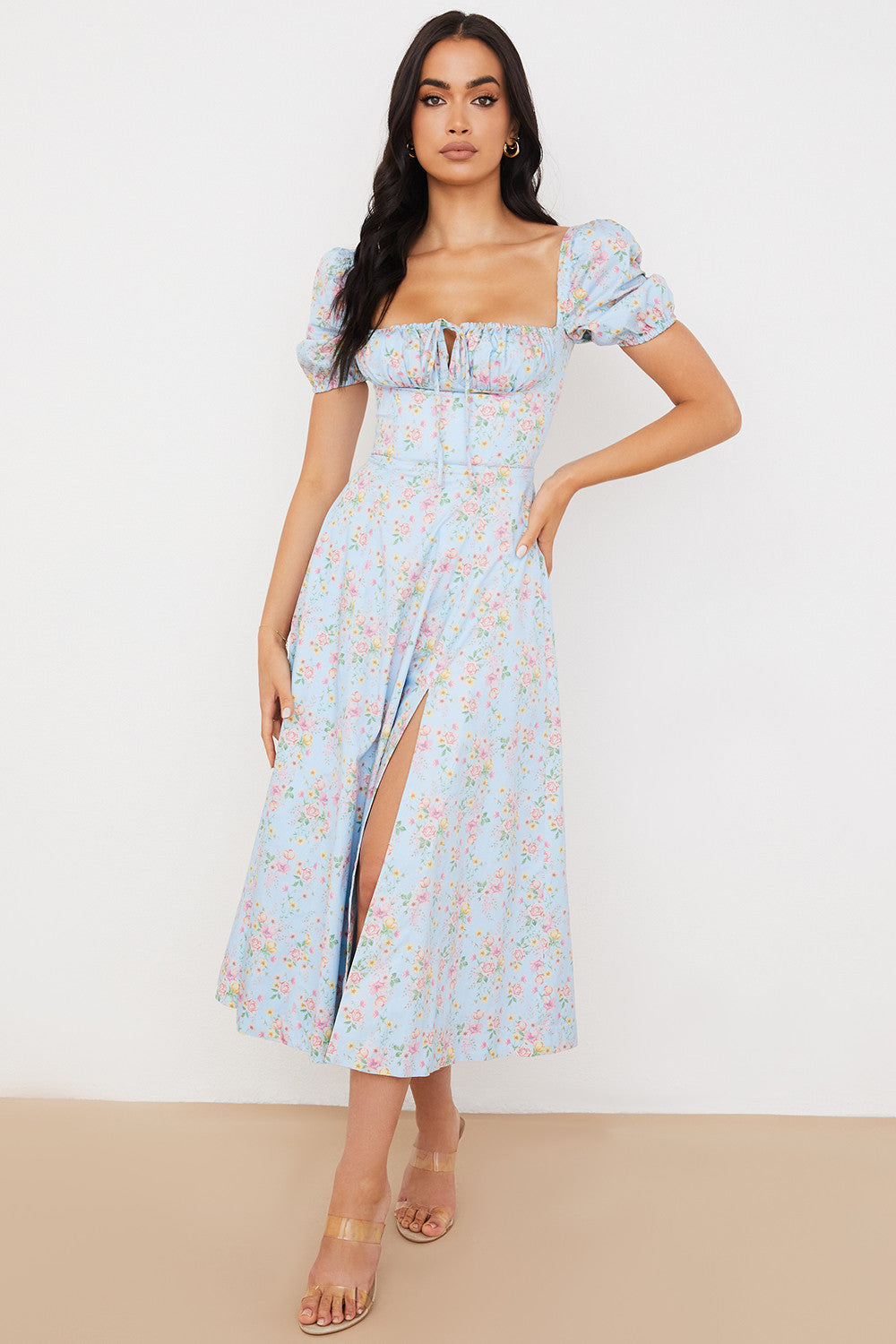 Lilibet | Floral Midi Sundress