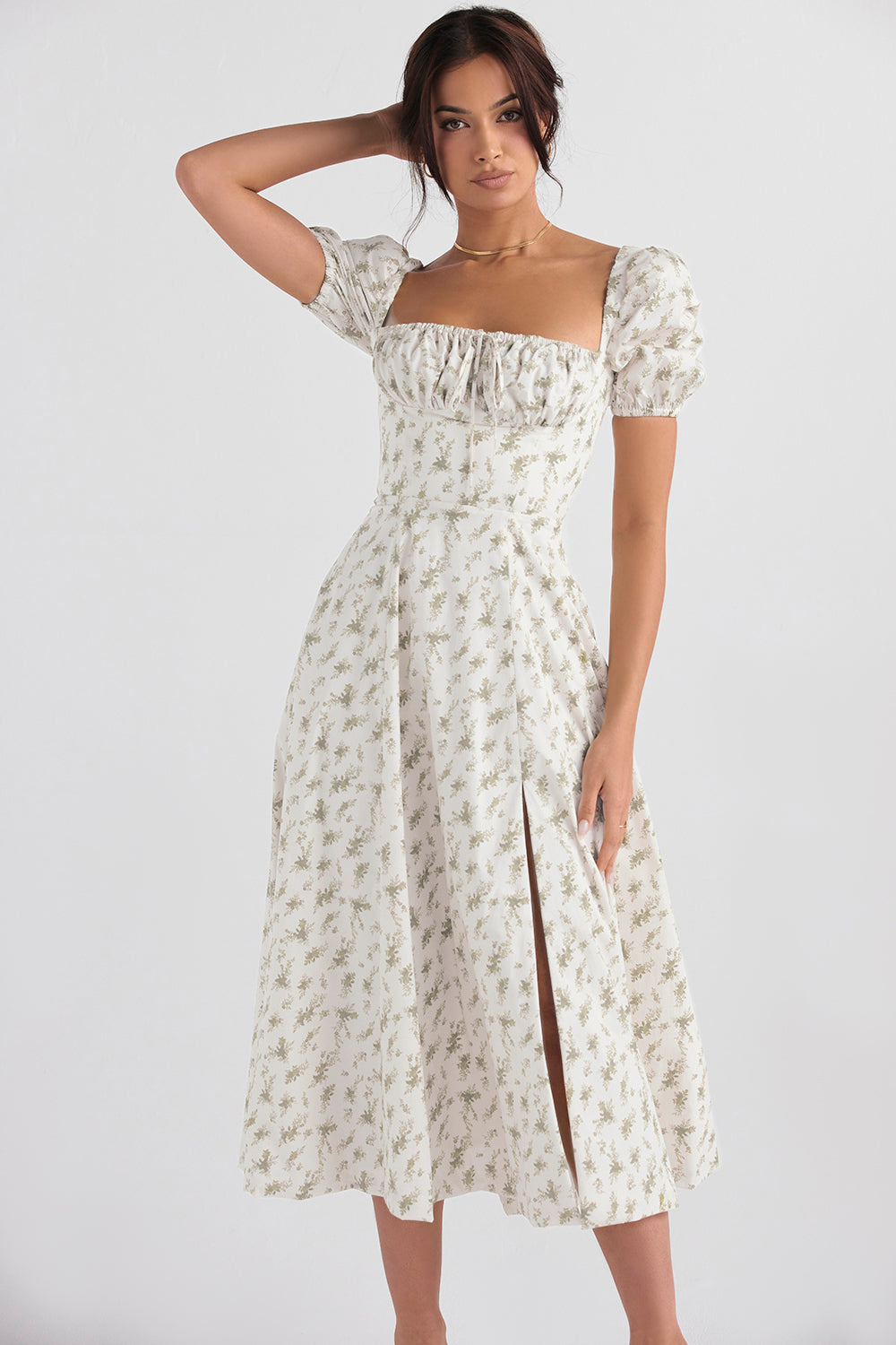 Lilibet | Floral Midi Sundress