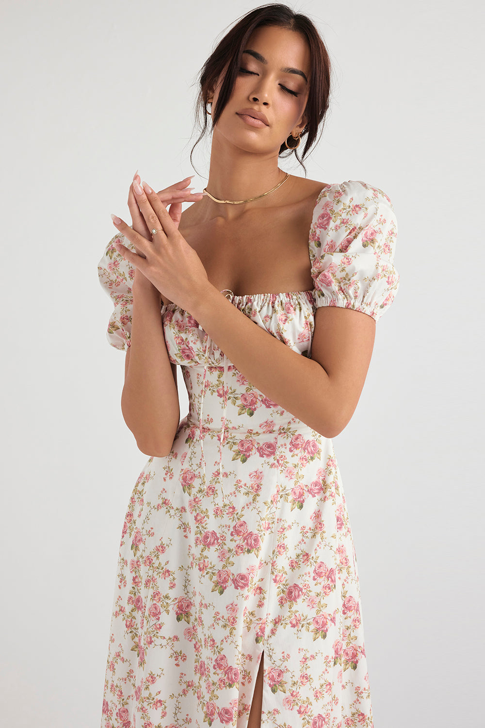 Lilibet | Floral Midi Sundress