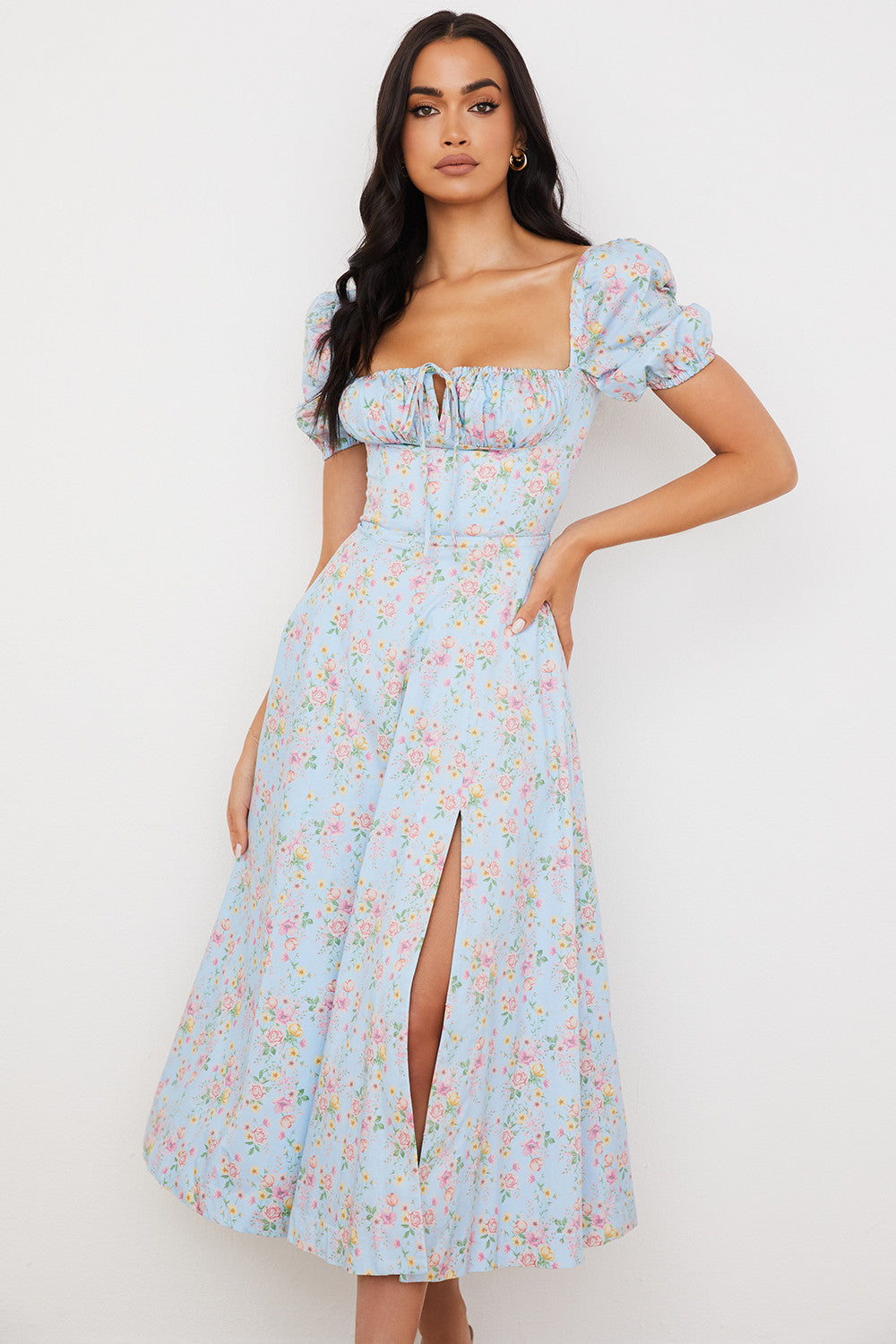 Lilibet | Floral Midi Sundress