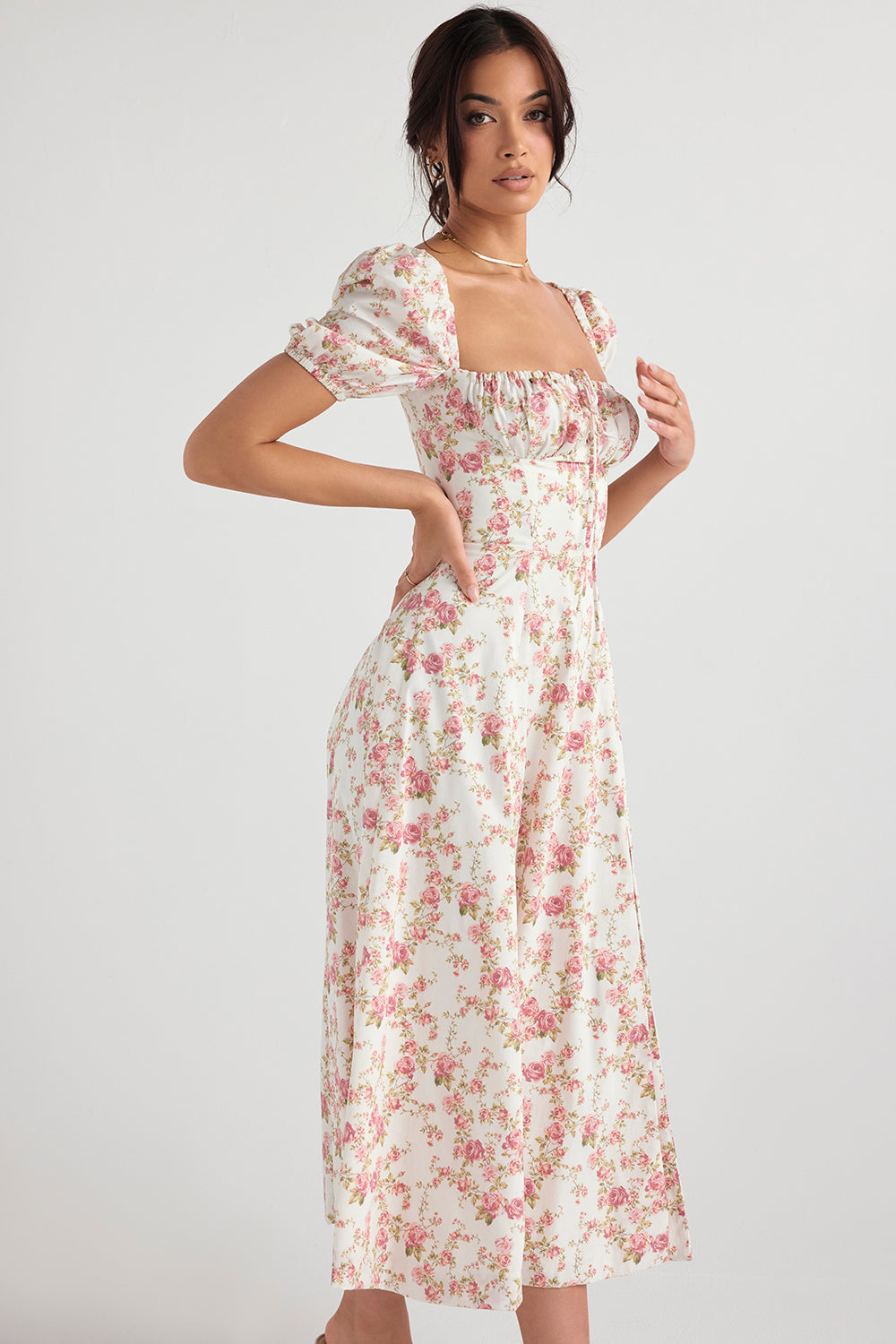 Lilibet | Floral Midi Sundress
