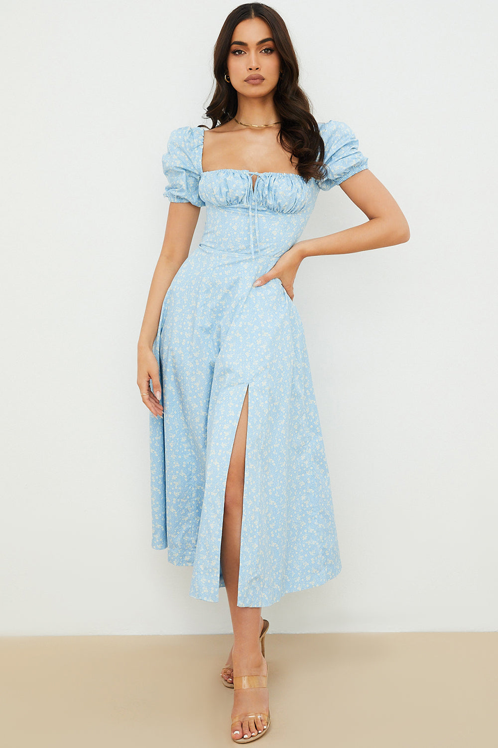 Lilibet | Floral Midi Sundress