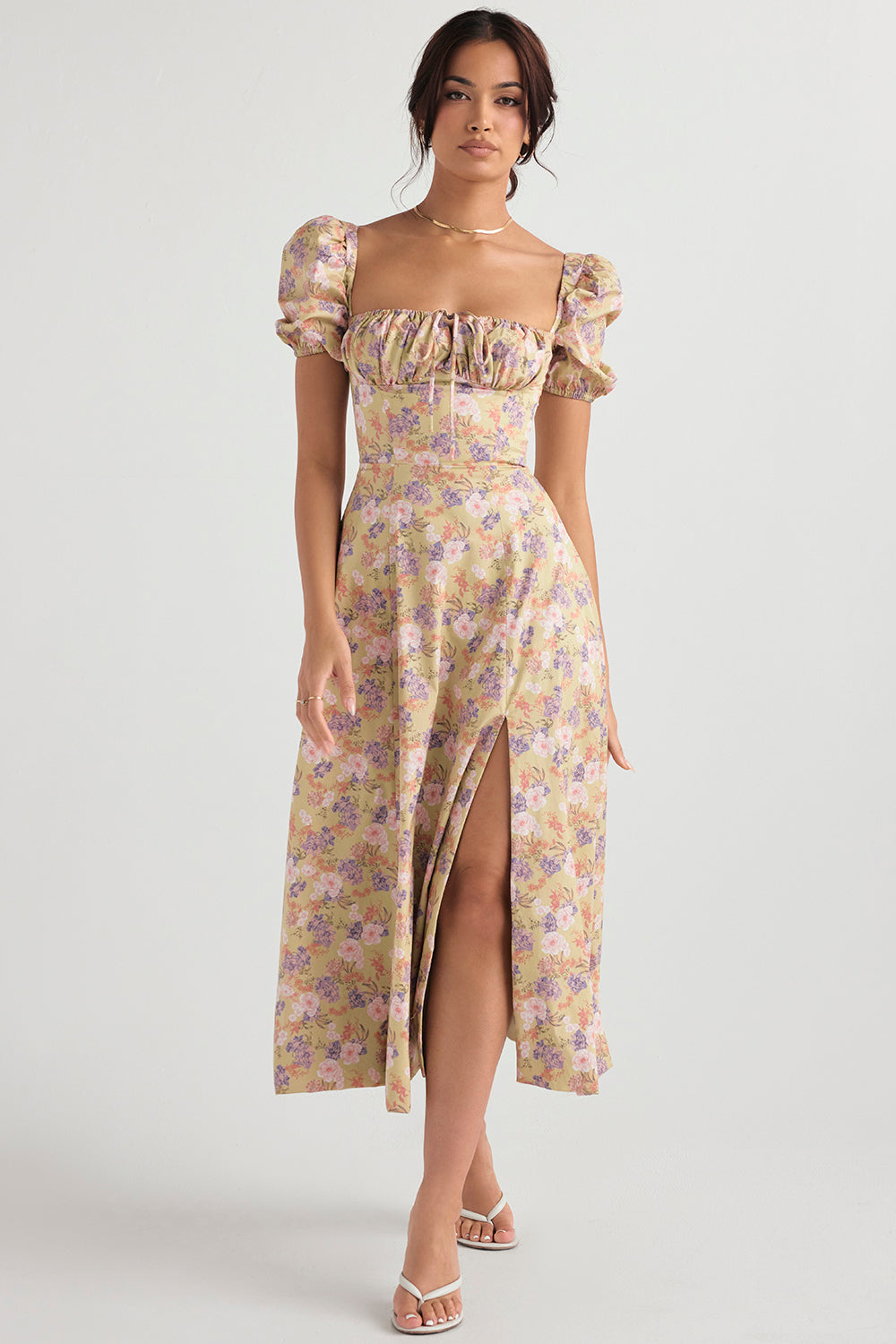 Lilibet | Floral Midi Sundress